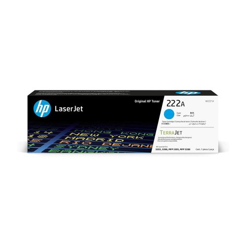 HP 222A Cyan Original LaserJet Toner Cartridge W2221A