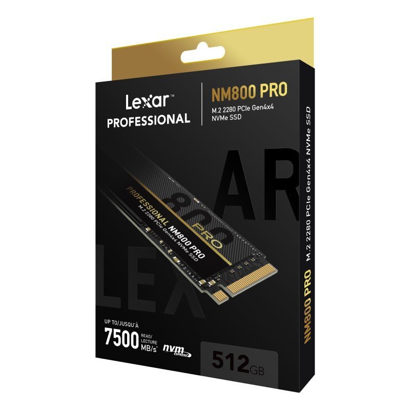 LEXAR LNM800 PRO SSD 512GB – PCIe Gen 44 NVMe 2280