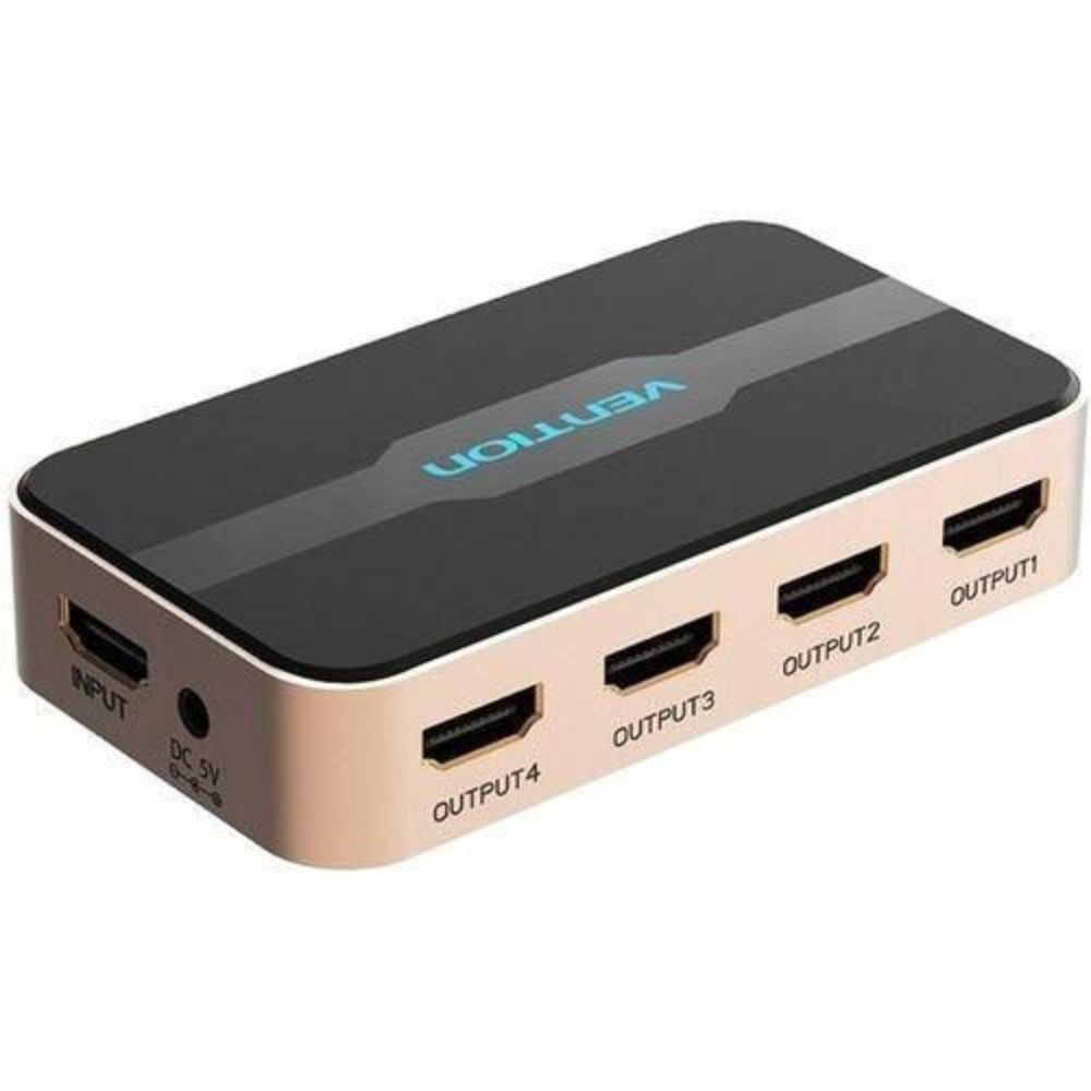 Vention 1 In 2 Out HDMI Splitter Gold-ACBG0