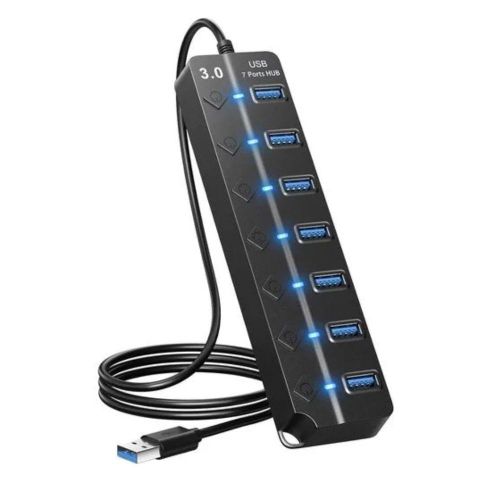 UGREEN CR130 7-IN-1 Powered Switch USB 2.0 A Ports Adapter