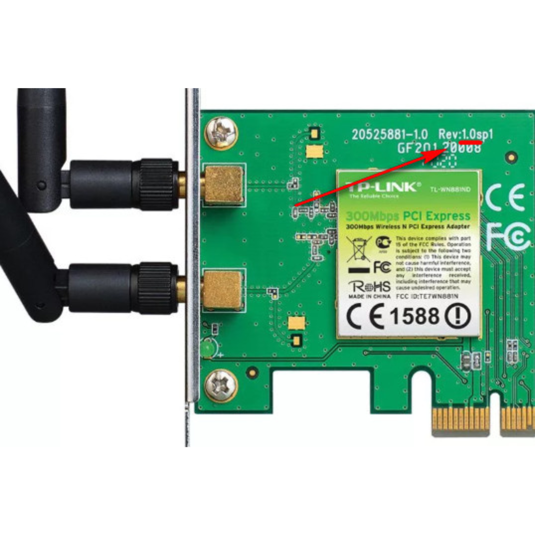 TP-Link 300Mbps Wireless N PCI Express Adapter- TL-WN881ND