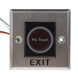 Metallic Exit Button – Non-Touch for Access Control