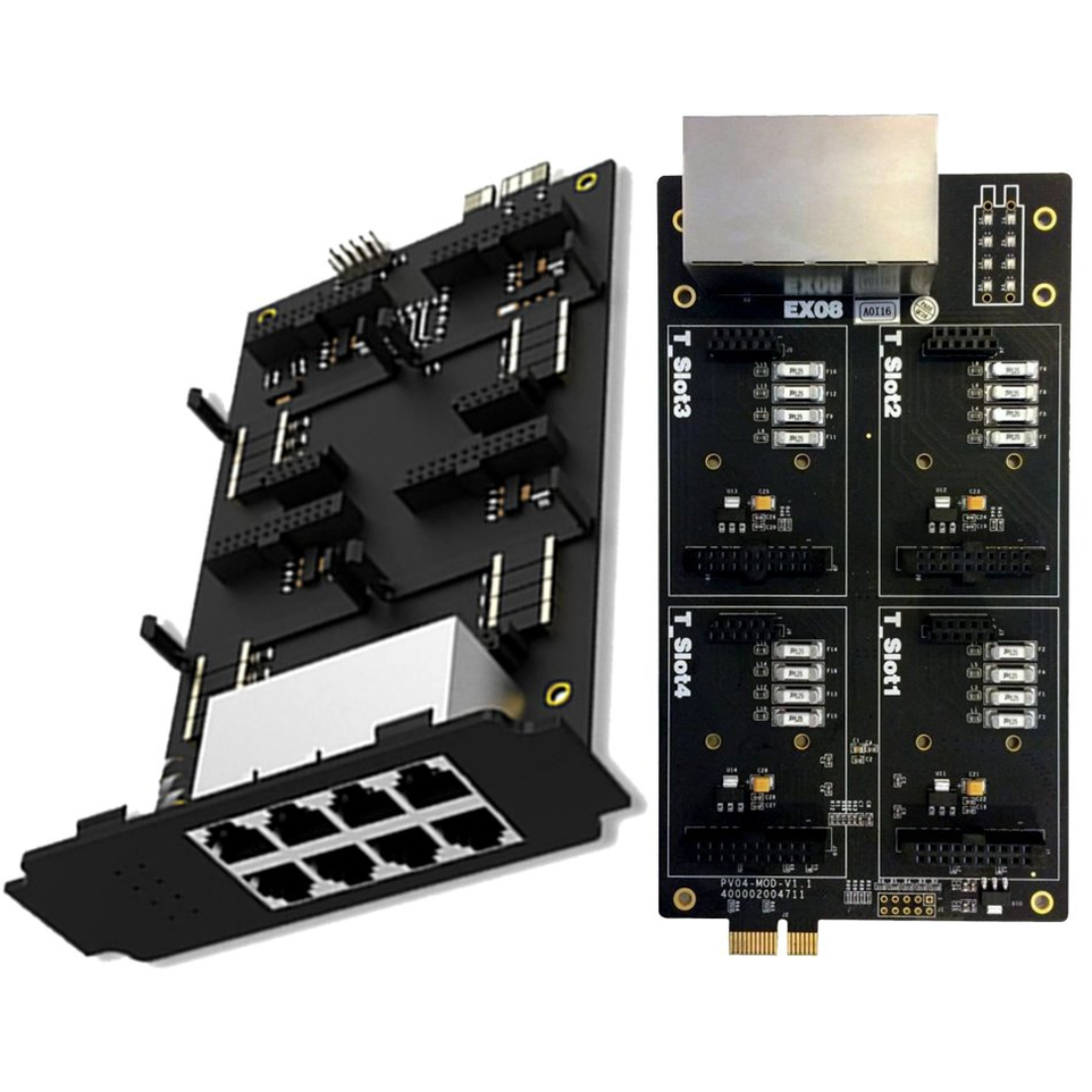 Yeastar EX08 Expansion Board with 8 RJ11 Ports for S100/S300