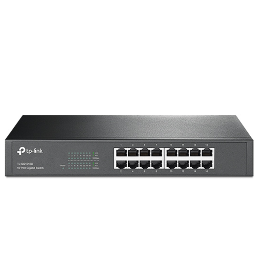 TP-Link 16-Port Gigabit Desktop Rackmount Switch- TL-SG1016D
