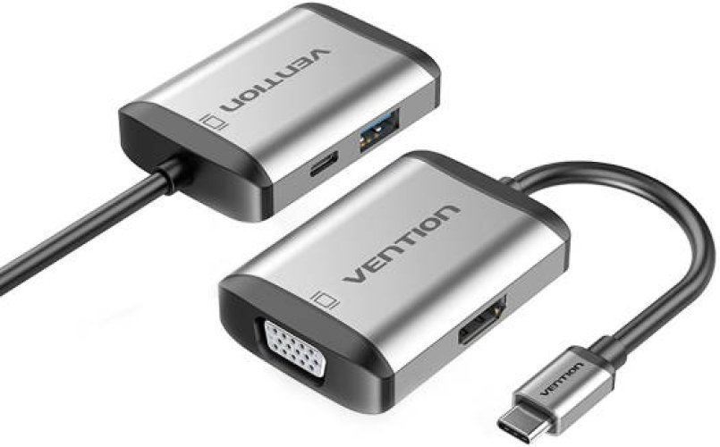 Vention Type-C to HDMI/VGA/USB3.0/PD Converter - TFAHB