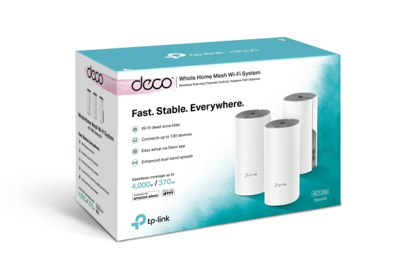 TP-Link Deco E4 AC1200 Mesh Wi-Fi System (3 Pack)