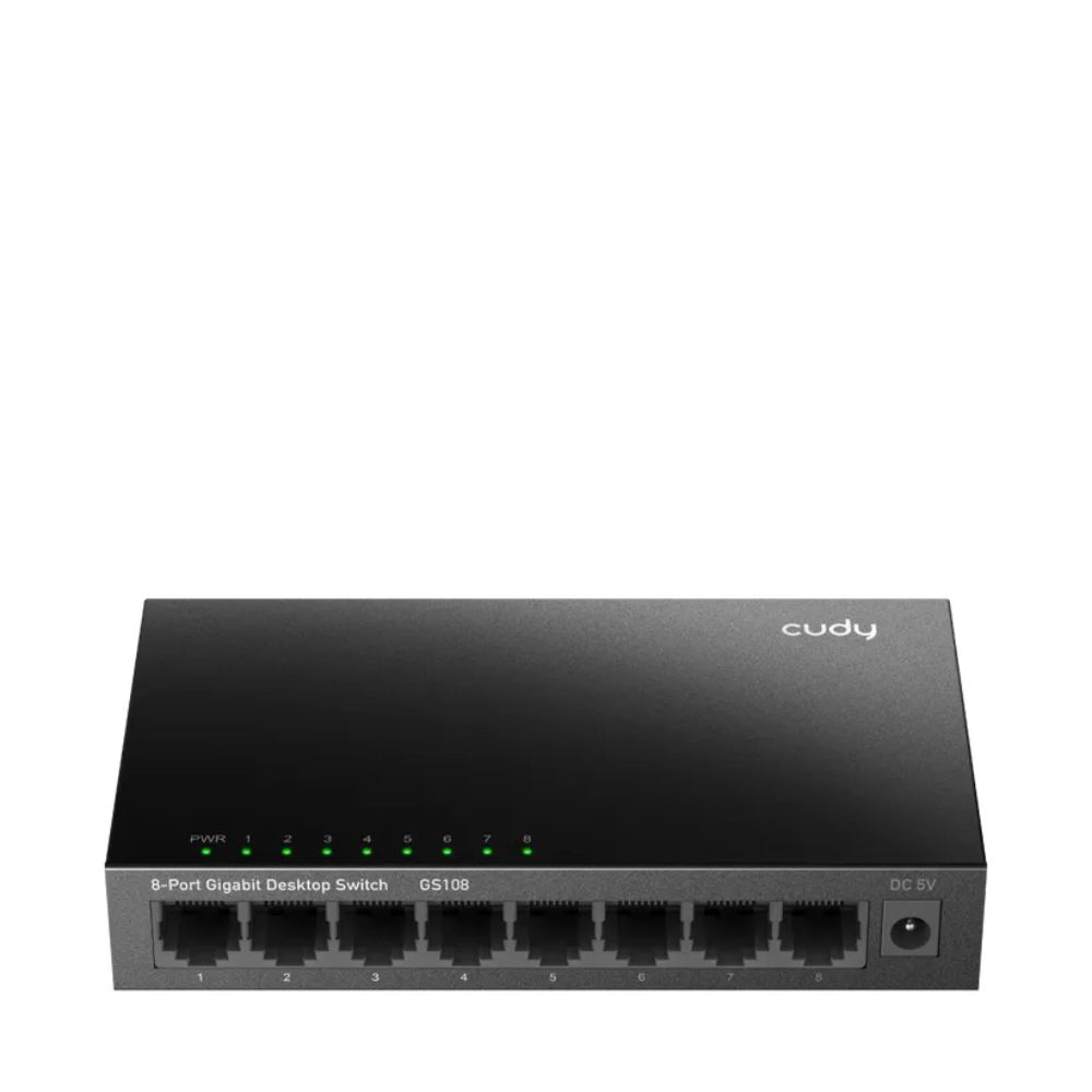 CUDY 8-PORT Gigabit metal switch 8 x 10/100/1000Mbps RJ45 ports