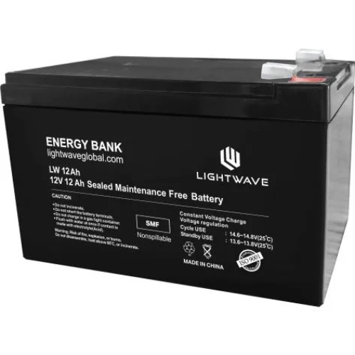 Lightwave 12V/12AH Ups battery-High Performance SMF battery