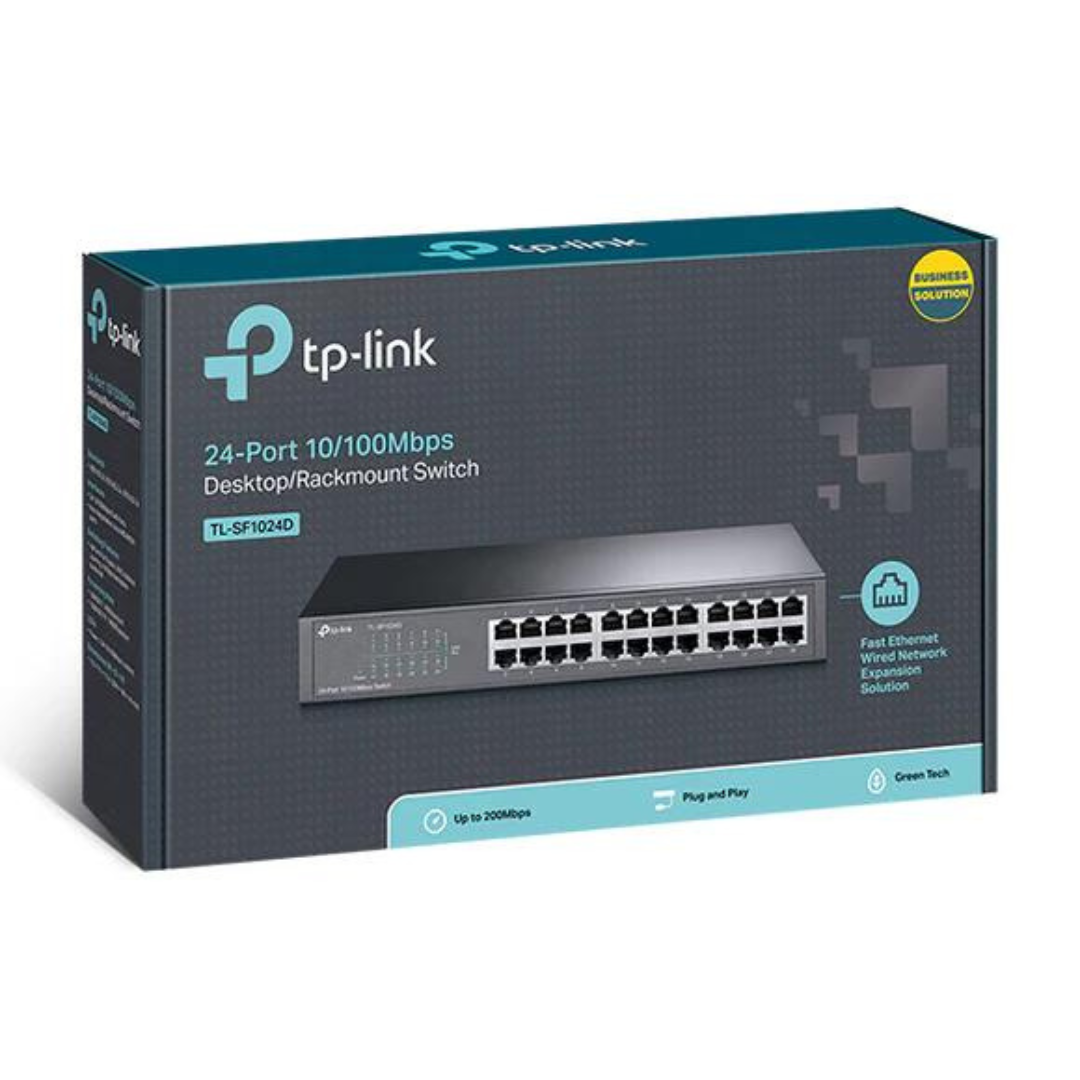 TP-Link 24-port 10/100Mbps Desktop/Rackmount Switch- TL-SF1024D