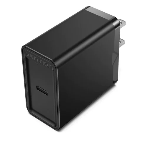 Vention 1-port USB Wall Charger(12W) UK-Plug Black-FAAB0-UK